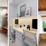Office desk space shaped small two couple tiny ideas offers working together closet factory