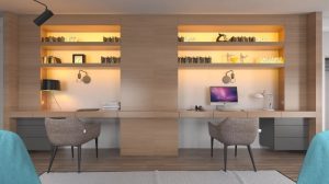 Office person desks two people designs space workspaces feature inspirational